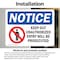 Signmission Keep Out Unauthorized Entry Prosecuted OSHA Notice Sign, Vinyl Decal, 10in W x 7in L, 2PK OS-2PACK-NS-D-710-L-15866 - alternate 4